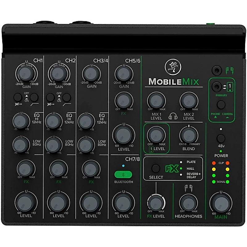 Mackie MobileMix 8-Channel USB-Powerable Mixer With Thump GO Speaker and e 835 Microphone