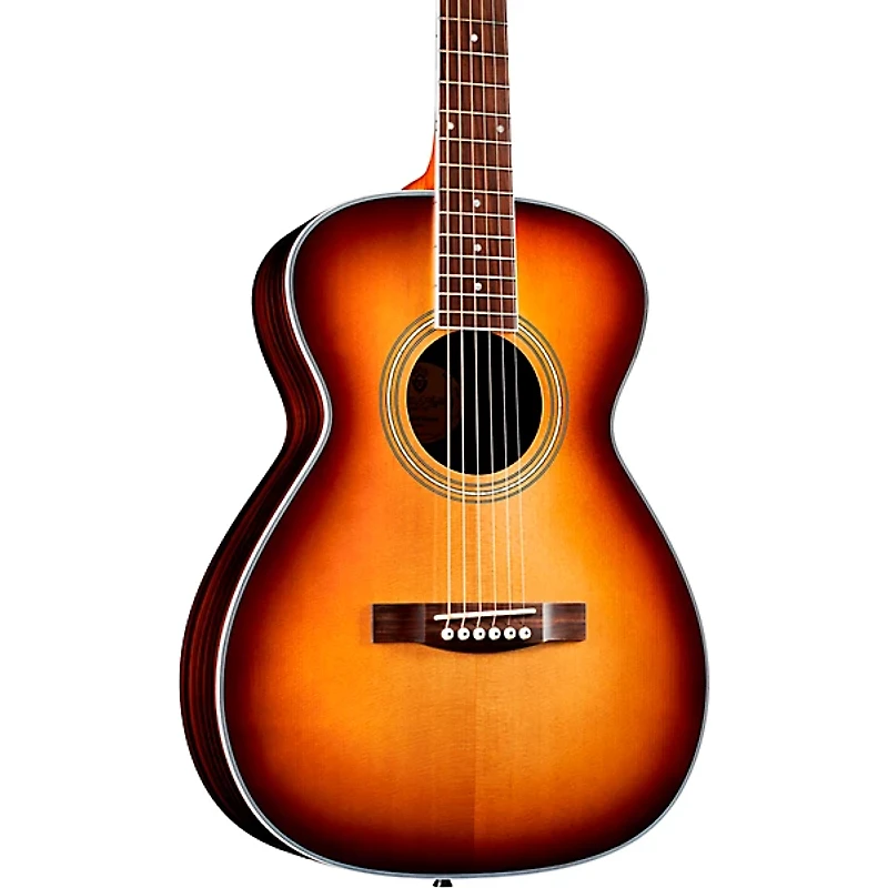 Guild M-260E Deluxe Westerly Collection Concert Acoustic-Electric Guitar Edge Burst