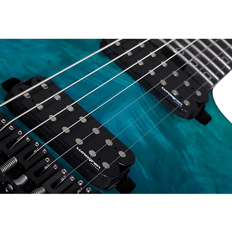 Schecter Guitar Research KM-7 MK-III Artist 7-String Electric Guitar With Lungren Pickups Lagoon Fade