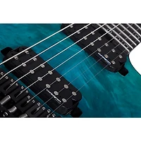 Schecter Guitar Research KM-7 MK-III Artist 7-String Electric Guitar With Lungren Pickups Lagoon Fade