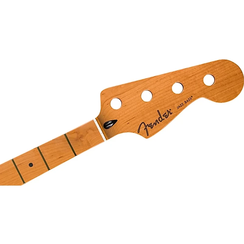 Fender Satin Roasted Maple Jazz Bass Replacement Neck Natural