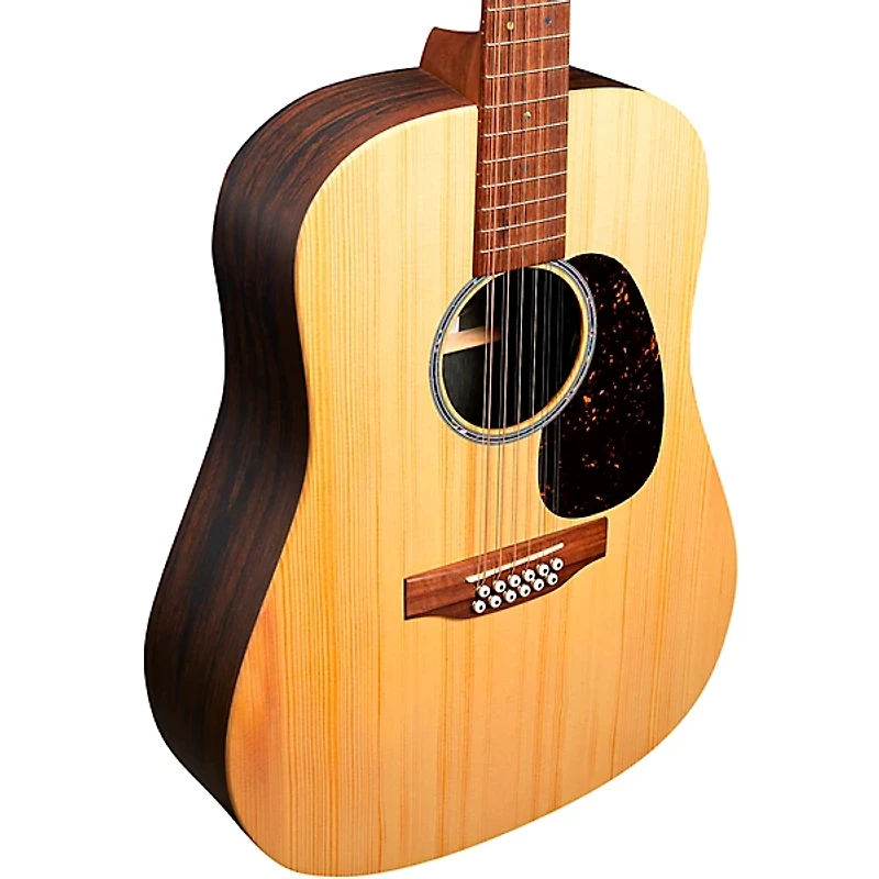 Martin DX2E Rosewood HPL 12-String Dreadnought Acoustic-Electric Guitar Natural