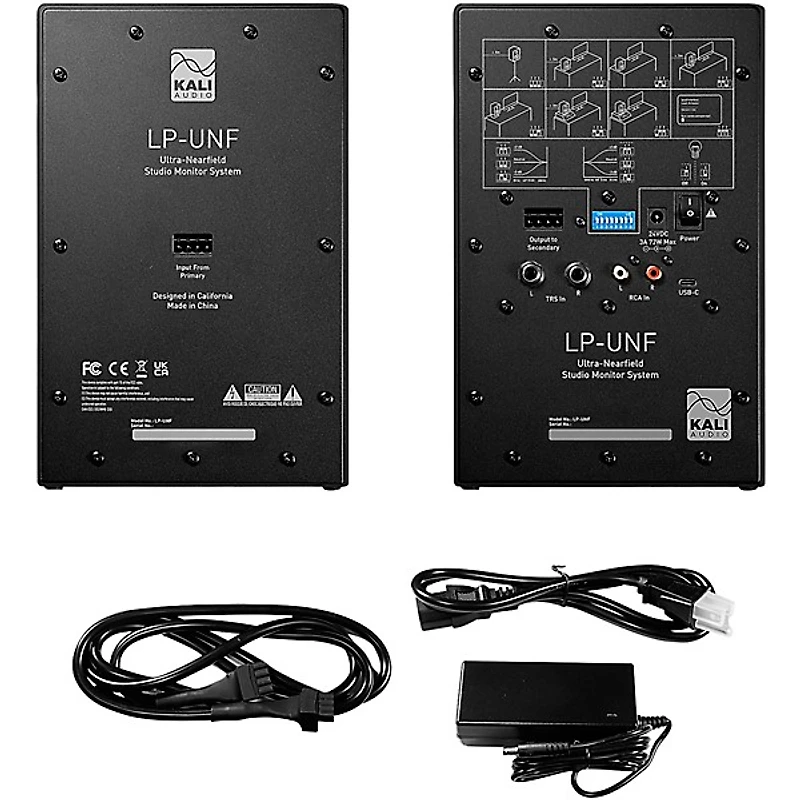 Kali Audio LP-UNF 4.5" 2-Way Powered Speaker Pair With Bluetooth - Black