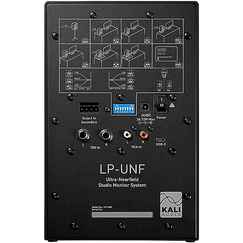 Kali Audio LP-UNF 4.5" 2-Way Powered Speaker Pair With Bluetooth - Black