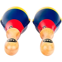 MEINL Traditional Rawhide Maracas with Colombian Flag
