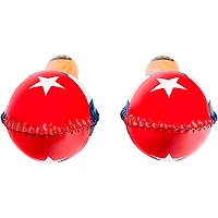 MEINL Traditional Rawhide Maracas with Cuban Flag