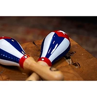 MEINL Traditional Rawhide Maracas with Cuban Flag