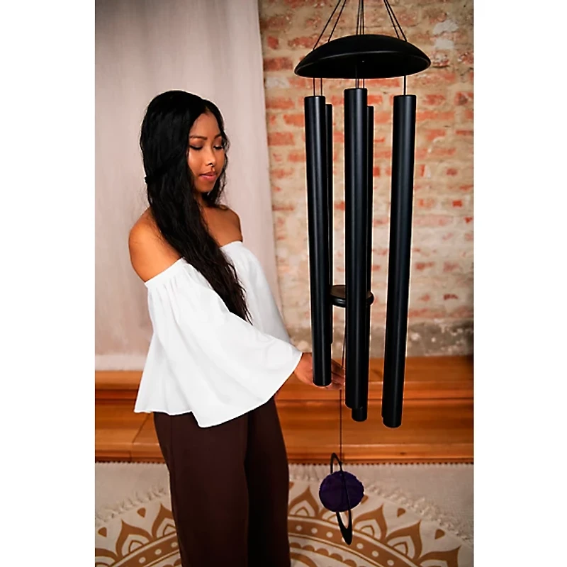 MEINL Sonic Energy A Major Meditation Chime with Purple Agate, 432 Hz 50 in.