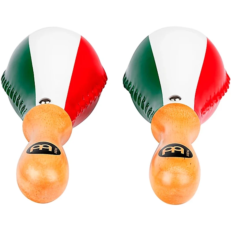 MEINL Traditional Rawhide Maracas with Mexican Flag