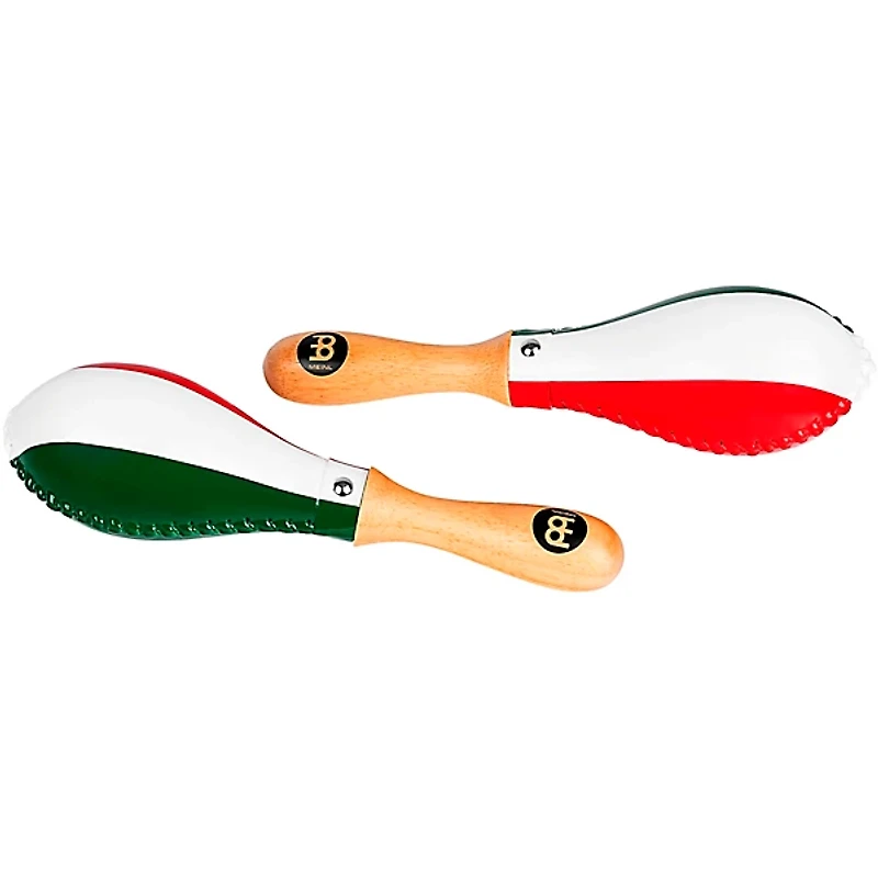 MEINL Traditional Rawhide Maracas with Mexican Flag