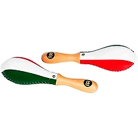 MEINL Traditional Rawhide Maracas with Mexican Flag