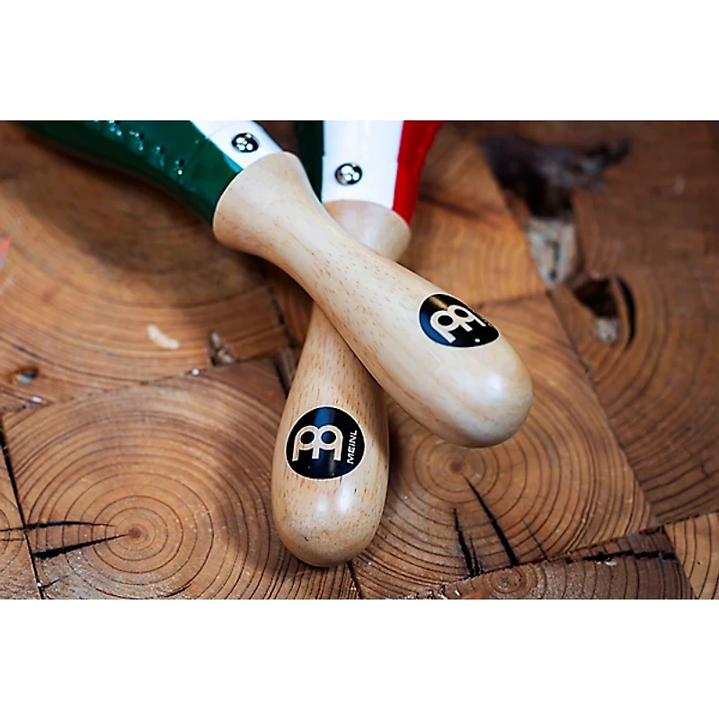 MEINL Traditional Rawhide Maracas with Mexican Flag