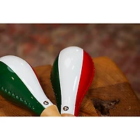 MEINL Traditional Rawhide Maracas with Mexican Flag
