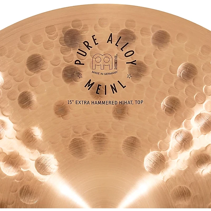 MEINL Pure Alloy Extra Hammered Hi-Hat Pair 15 in.