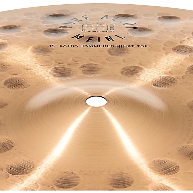 MEINL Pure Alloy Extra Hammered Hi-Hat Pair 15 in.