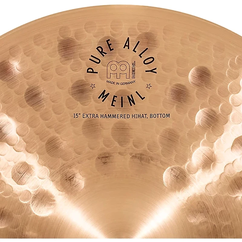 MEINL Pure Alloy Extra Hammered Hi-Hat Pair 15 in.