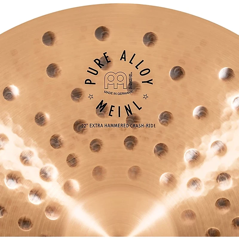 MEINL Pure Alloy Extra Hammered Crash-Ride