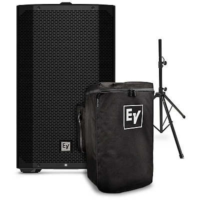 Electro-Voice EVERSE 12 Weatherized Battery-Powered Loudspeaker With Cover & Speaker Stand