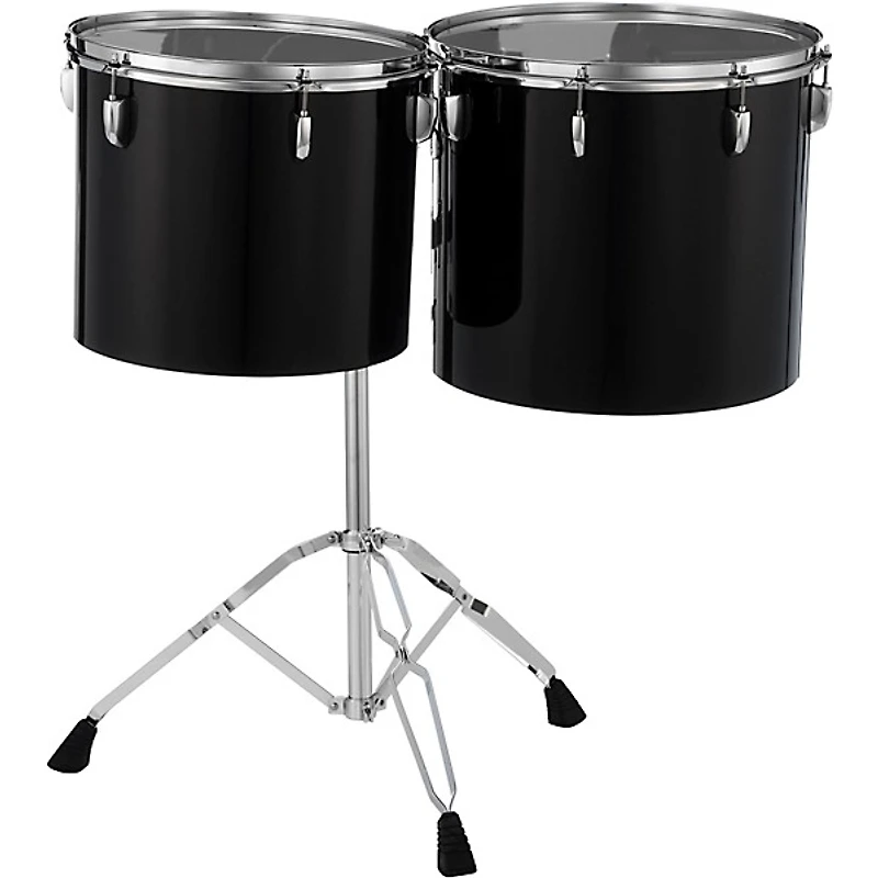 Pearl PTE Concert Series Single Head 13" & 14" Tom Set With BT3 & 7/8" Receiver and T895 Stand 13 x 11 in. , 14 x 12 in. Midnight Black