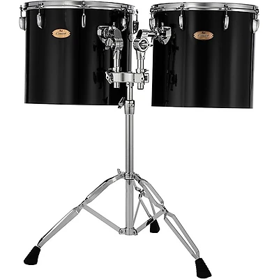 Pearl PTE Concert Series Single Head 15" & 16" Tom Set With BT3 & 7/8" Receiver and T895 Stand 15 x 14 in., 16 x 14 in. Midnight Black