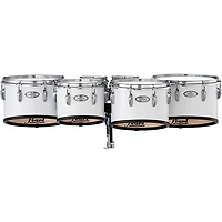 Pearl Finalist Marching Tenor Set 6, 6, 10, 12, 13, 14 in. Pure White