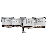 Pearl Finalist Marching Tenor Set 6, 10 ,12, 13, 14 in. Pure White