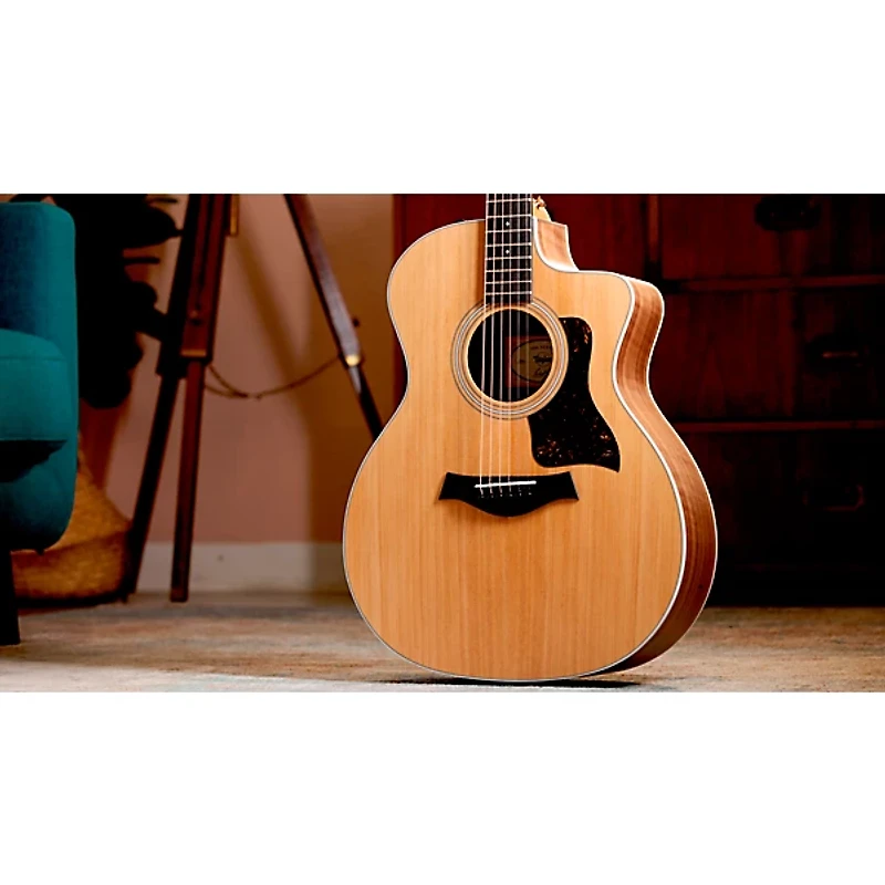 Taylor 214ce Grand Auditorium Acoustic-Electric Guitar - Natural