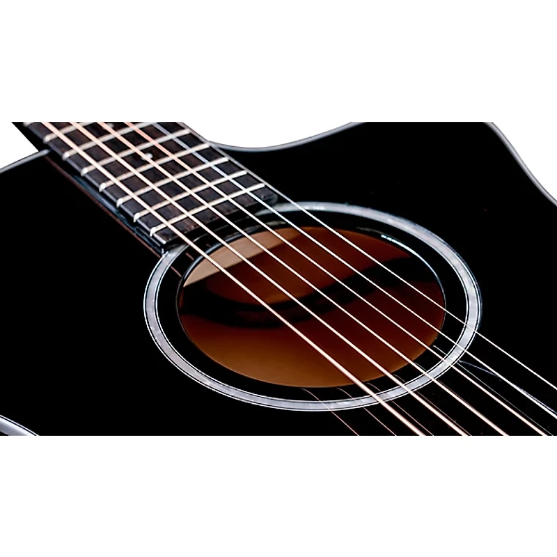 Taylor 214ce BLK Plus Grand Auditorium Acoustic-Electric Guitar Black