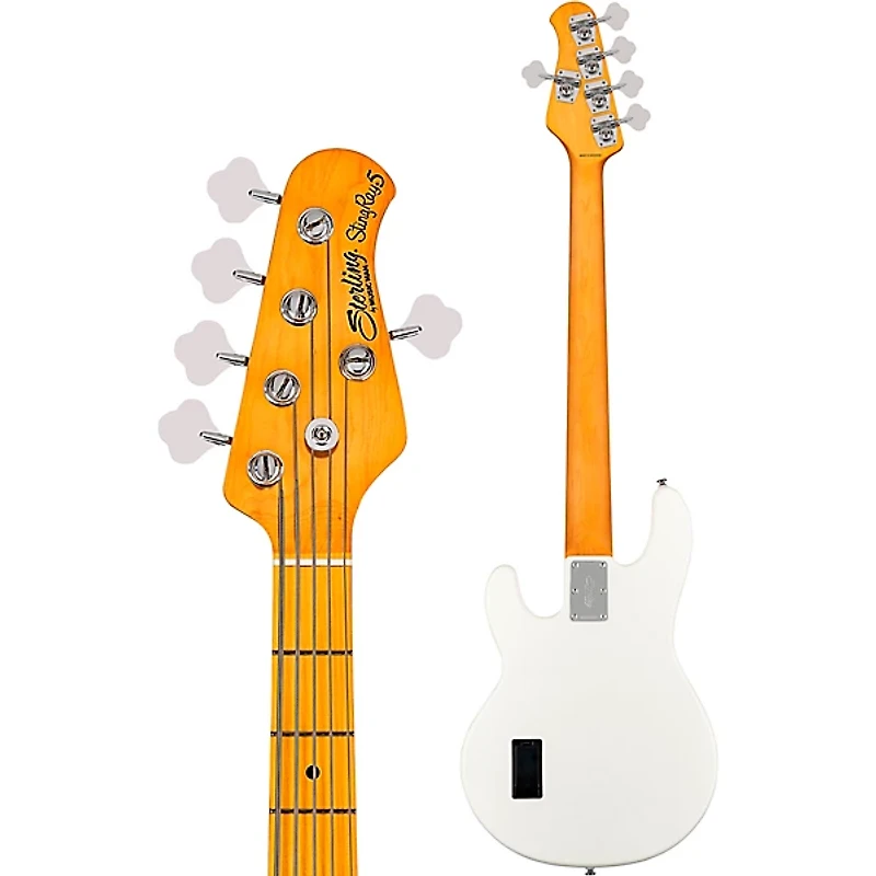 Sterling by Music Man StingRay Classic 5 RAY25CA Bass Guitar - Olympic White