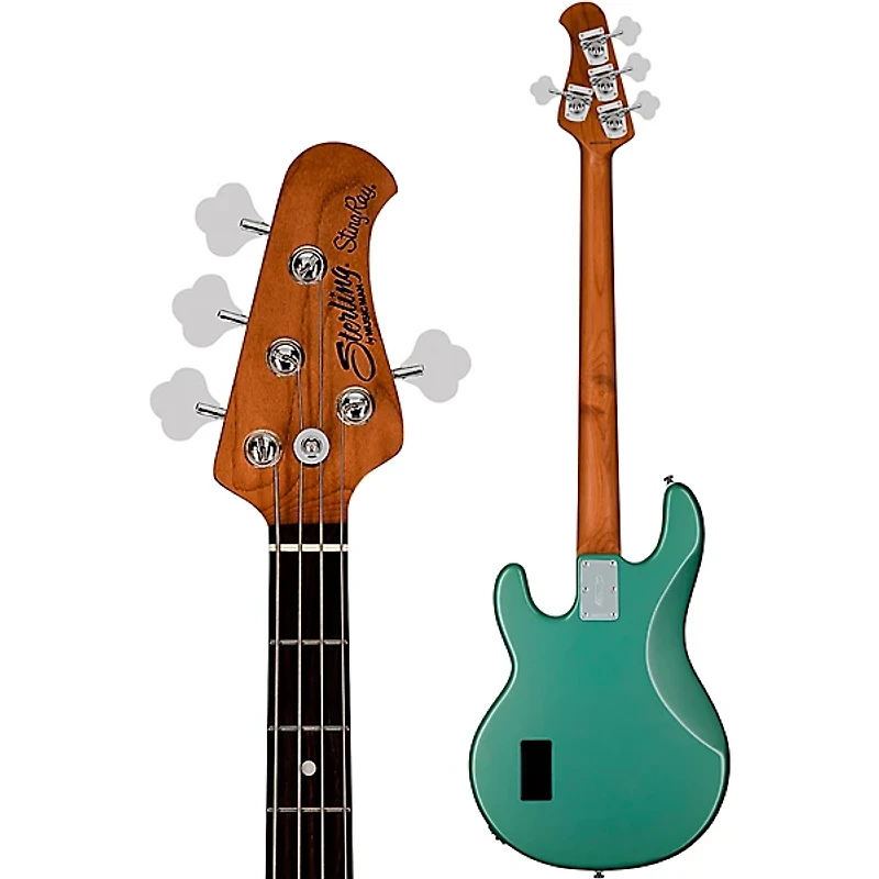 Sterling by Music Man StingRay RAY34 Bass Guitar - Dorado Green
