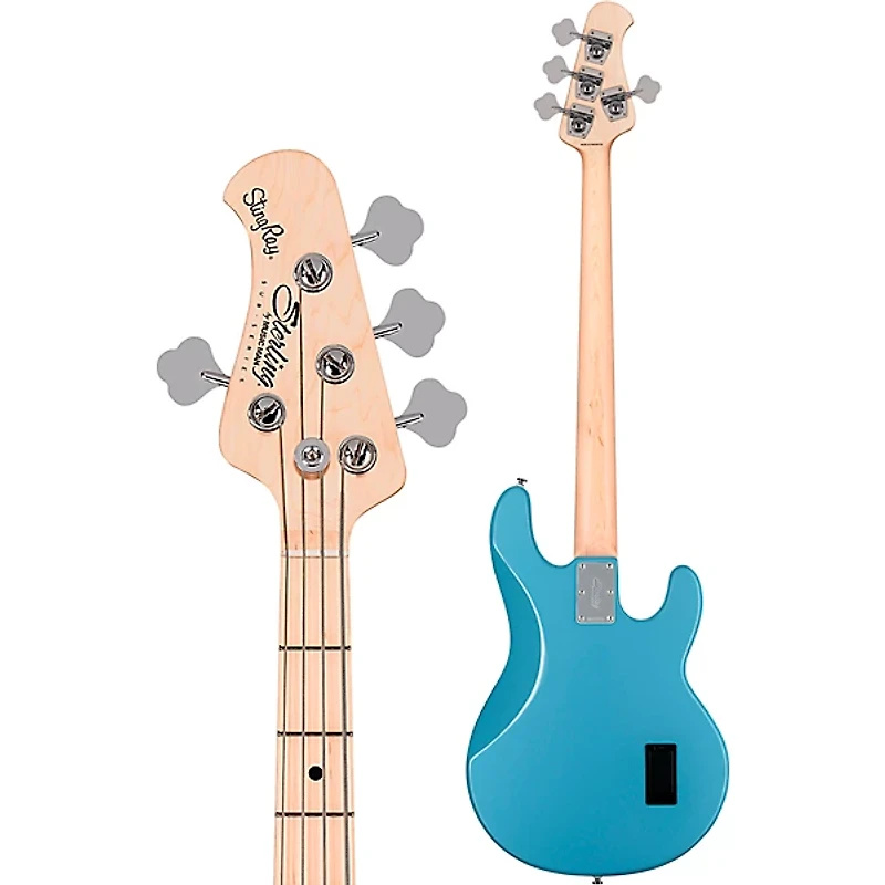 Sterling by Music Man StingRay RAY4 Left-Handed Bass Guitar - Chopper Blue
