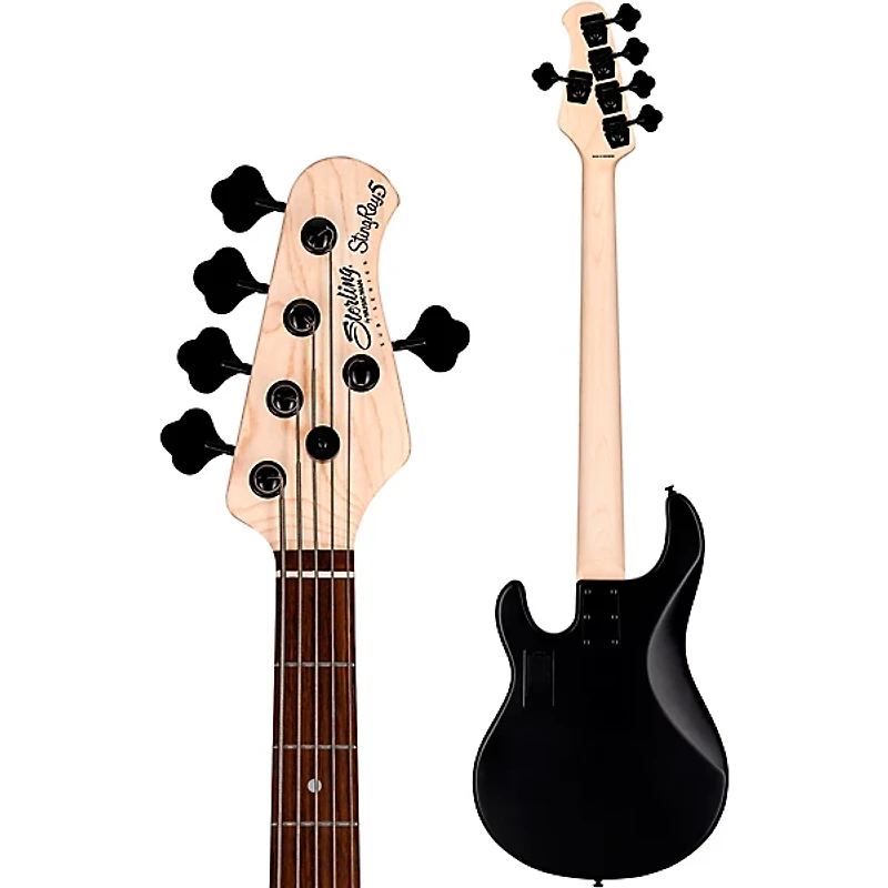 Sterling by Music Man StingRay 5 RAY5 HH Bass Stealth Black