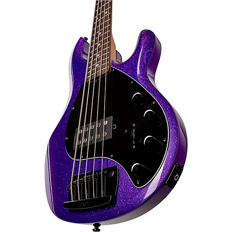 Sterling by Music Man StingRay RAY35 Sparkle Bass Guitar - Purple Sparkle