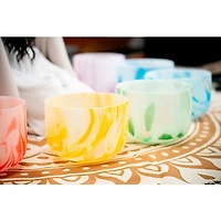 MEINL Sonic Energy 10in. Marble Crystal Singing Bowl, D4, 432 Hz, Sacral Chakra Orange