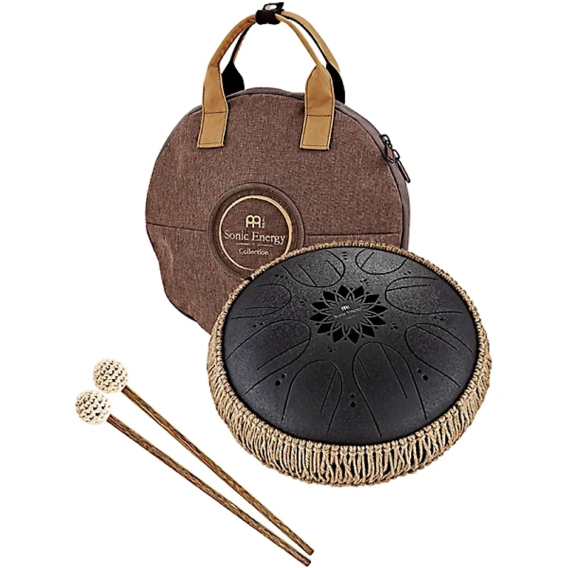 MEINL Sonic Energy B Minor Medium Octave Steel Tongue Drum Black