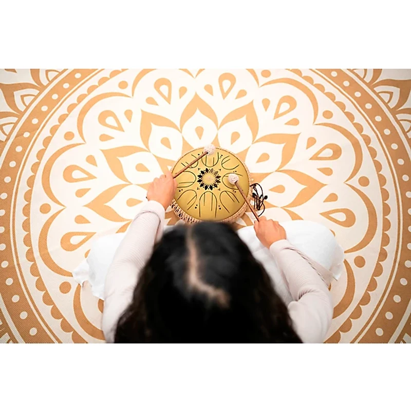 MEINL Sonic Energy C Major Medium Octave Steel Tongue Drum Gold