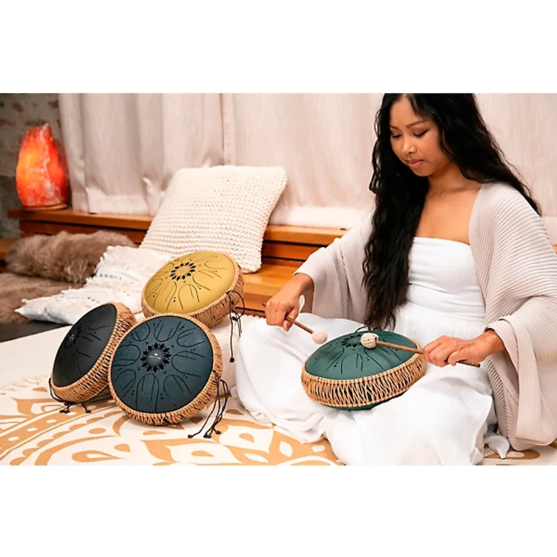 MEINL Sonic Energy C Major Medium Octave Steel Tongue Drum Gold