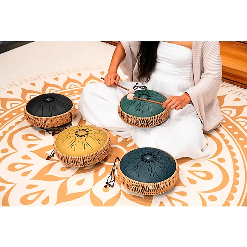 MEINL Sonic Energy C Major Medium Octave Steel Tongue Drum Gold