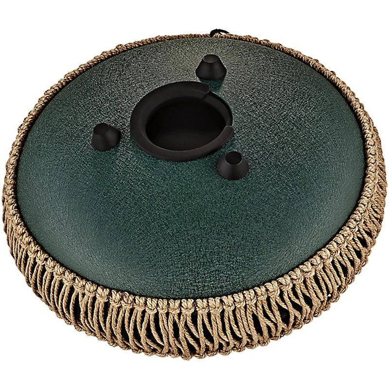 MEINL Sonic Energy F# Minor Octave Steel Tongue Drum Dark Green