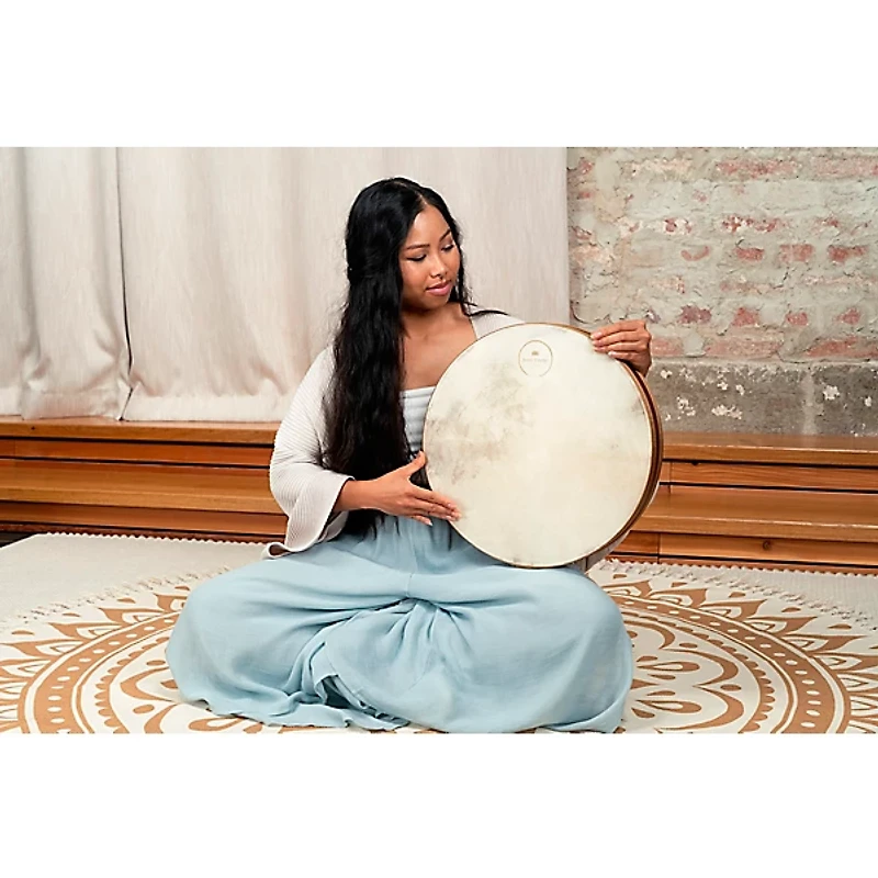 MEINL Sonic Energy Wave Drum with Goat Skin Head, Flower of Life 16 in.