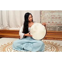 MEINL Sonic Energy Wave Drum with Goat Skin Head, Flower of Life 16 in.