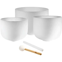 MEINL Sonic Energy 3-Piece Crystal Singing Bowl Set, A4/F4/D4, 432 Hz