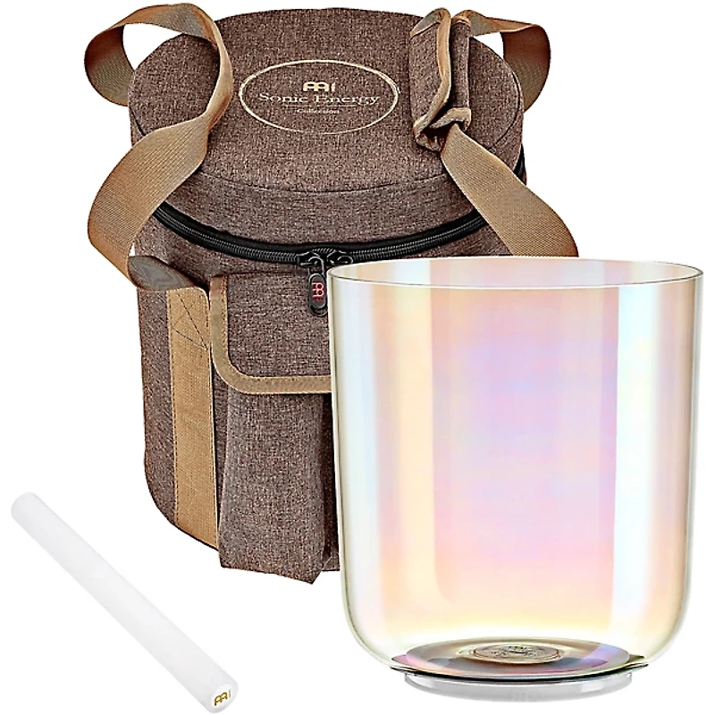 MEINL Sonic Energy 6" Essence Crystal Singing Bowl, Clear, E4, 440 Hz, Solarplexus Chakra