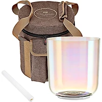 MEINL Sonic Energy 6" Essence Crystal Singing Bowl, Clear, E4, 440 Hz, Solarplexus Chakra