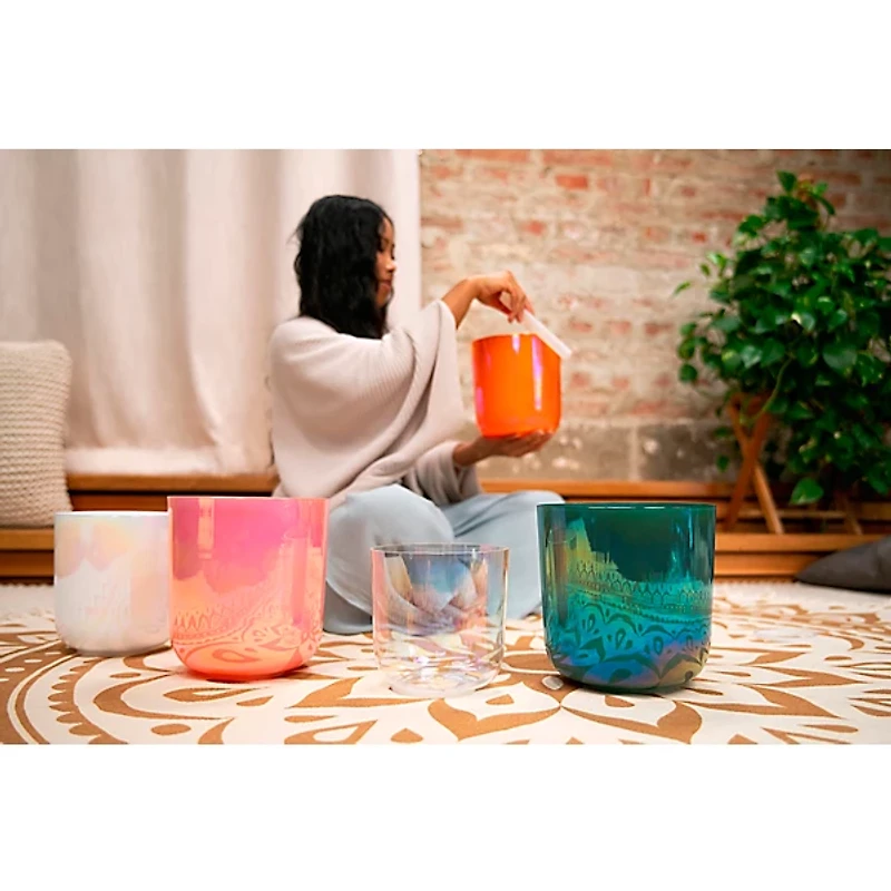 MEINL Sonic Energy 6" Essence Crystal Singing Bowl, Clear, E4, 440 Hz, Solarplexus Chakra