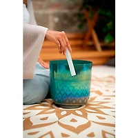 MEINL Sonic Energy 8" Essence Crystal Singing Bowl, Mint Blue, F3, 440 Hz, Heart Chakra