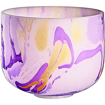 MEINL Sonic Energy 10in. Marble Crystal Singing Bowl, B4, 432 Hz, Crown Chakra Purple