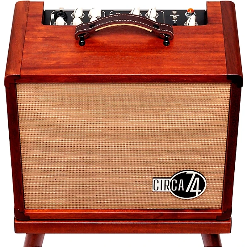 Circa 74 AV150-10 Acoustic Guitar and Vocal Amplifier With Amp Stand Mahogany