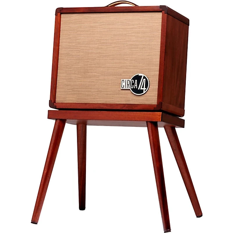 Circa 74 AV150-10 Acoustic Guitar and Vocal Amplifier With Amp Stand Mahogany