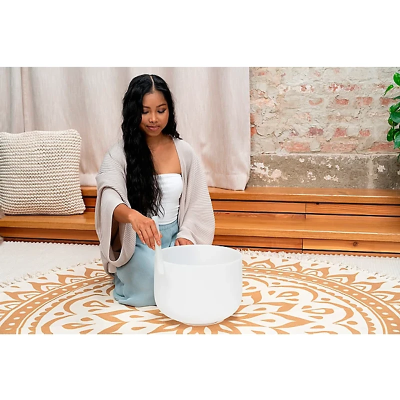 MEINL Sonic Energy Crystal Singing Bowl, Brow Chakra 12 in.